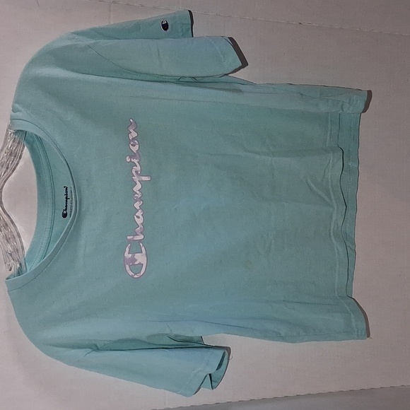 Champion Tops - Champion Kids Light Blue Short Sleeve Tee